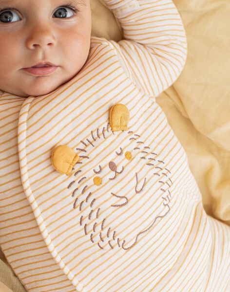 Pyjama à rayures et chaussettes bébé mixte DOUCE / 22H0CMH1ENS001