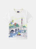 Tee Shirt Manches Courtes Blanc KLAPLOCAGE / 24E3PGN3TMC000
