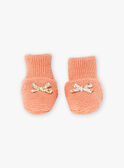 Chaussons de naissance rose poudré LOICA / 24H0AF11CHPD327