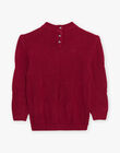 Pull groseille en maille DYABOLETTE / 22H2PFU1PULD307