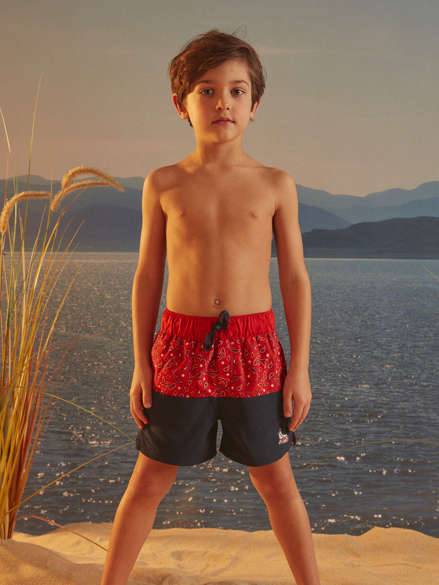 Maillot de bain Tenue de plage Nouvelle Collection Imprimes exclusifs Mode Enfant de 0 a 11 ans Sergent Major