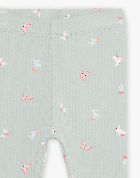 Legging vert tendre à papillon FAISTEL / 23E1BFD1CAL612