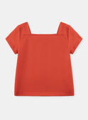 Tee Shirt Manches Courtes Rouge KENETTE / 24E2PF42TMC050