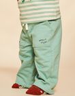 Pantalon en molleton vert amande FACECTOR / 23E1BGB1PAN611