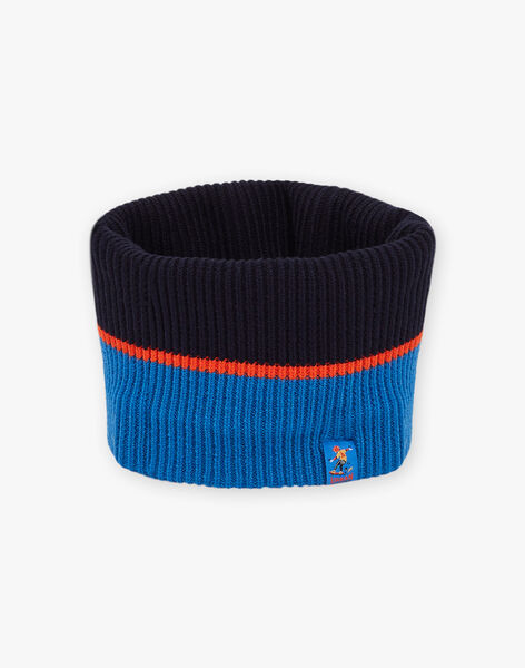 Snood en tricot tricolore DEROULAGE / 22H4PGM2SNO713