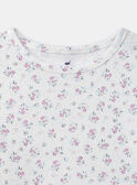 Lot de 2 t-shirts imprimés fleuries ou rose uni Fille NEJOETTE / 25H5PFC2HLI301