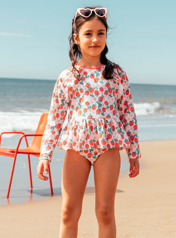 Maillot de bain deux pièces UPF 50+ imprimé MRUTISETTE / 25E4PFC2BUV001