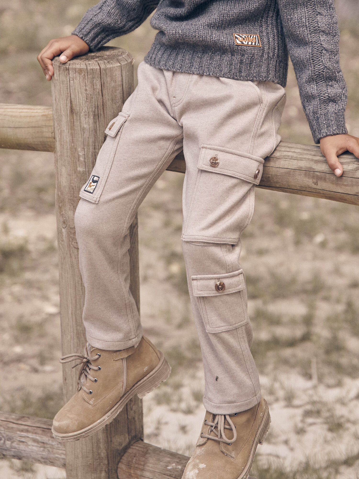 Pantalon shop cargo marron