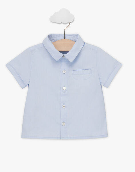 Chemise Bleu Ciel Manches Courtes Et Nœud Papillon Bebe Garcon Chemise T Shirt Et Polo Bebe Sergentmajor