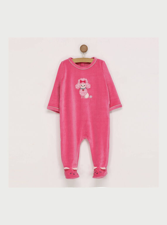 Grenouillère rose REJOYEUSE / 19E5BF31GRED309