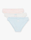 Lot de 3 culottes en coton bio 22H5PF42SLI222