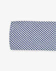 Bandeau vichy bleu et écru FANILA / 23E4BFN1BAN001