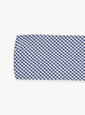 Bandeau vichy bleu et écru FANILA / 23E4BFN1BAN001