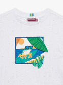 T-shirt écru à manches courtes FLEFROGAGE / 23E3PGS3TMC001