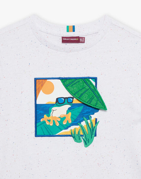 T-shirt écru à manches courtes FLEFROGAGE / 23E3PGS3TMC001