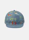 Casquette bleue avec imprimés KROTETAGE / 24E4PGE1CHAC200