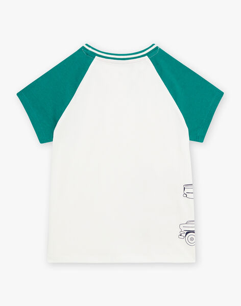 T-shirt écru motif graphique enfant garçon COTICHAGE / 22E3PGM2TMC001