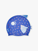 Bonnet de piscine bleu encre poisson FRYTETAGE / 23E4PGL1D4YC214