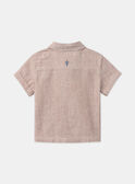 Chemise manches courtes rayée MAROLLAND / 25E1BGP1CHMI814