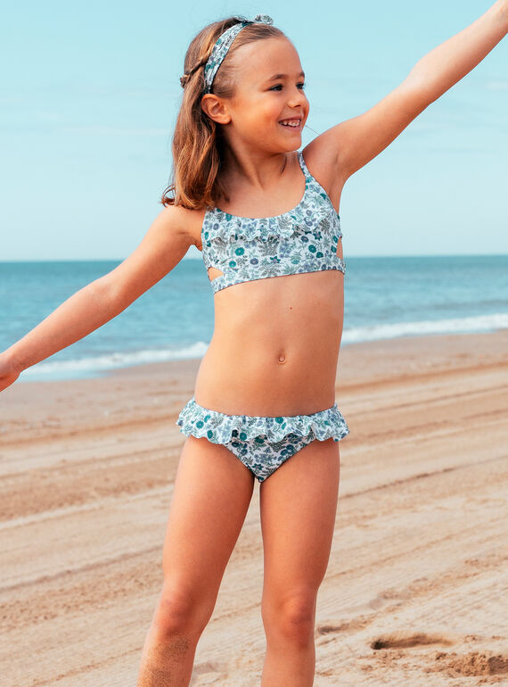 Maillot de bain deux pièces imprimé fleuri MRUNETTE / 25E4PFC4D4L001