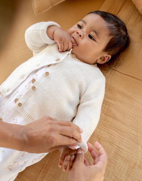 Gilet en tricot beige FORBES / 23E0CG61GILA011