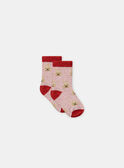 Lot de 2 paires de chaussettes à rayures ou uni blanc Bébé Garçon NADORIAN / 25H4BGK1SOQ001