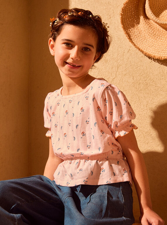 T-shirt à fleurs MLOBELETTE / 25E2PFP2CHED300