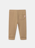 Legging marron clair avec boutons décoratifs Bébé Garçon NADENIS / 25H1BGK1LGA014