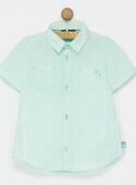 Chemise turquoise NYEZIAGE / 18E3PG12CHM614