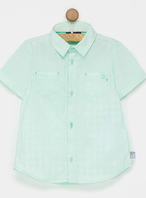 Chemise turquoise NYEZIAGE / 18E3PG12CHM614