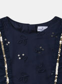 Robe marine en tulle  LEIROBETTE / 24H2PFT1ROBC243