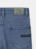 Jean cargo bleu Garçon NUJINAGE / 25H3PGQ1JEAP269
