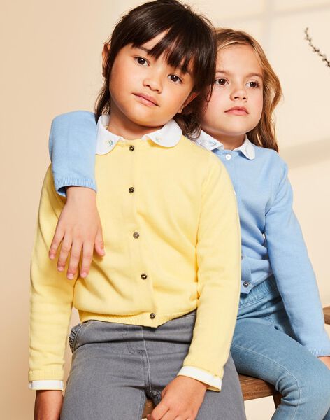Cardigan jaune en coton FRITETTE 2 / 23E2PFJ3CAR010