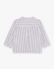Chemise en lin écru à rayures FAKARL / 23E1BGC1CHM001