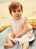 Robe écrue bébé fille CASIMONE / 22E1BFN2ROB811