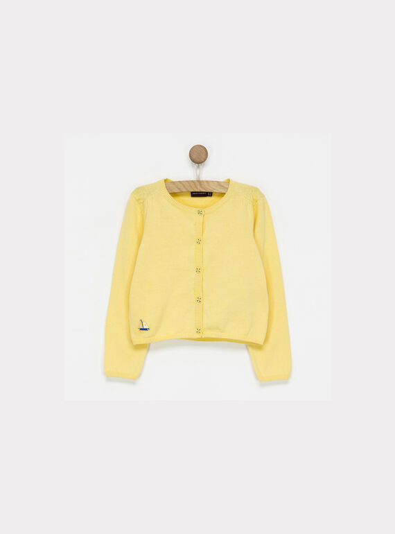 Cardigan jaune NECARAETTE / 18E2PFF1CAR010