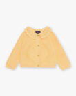 Gilet orange clémentine en tricot à manches longues FAPATRICIA / 23E1BFO1CARE409