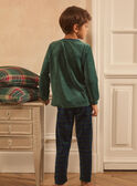 Pyjama noël vert sapin LAPONAGE / 24H5PGF2PYJG614