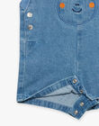 Salopette courte bleue en denim FAROMEO / 23E1BGS2SACP272