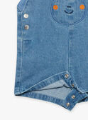 Salopette courte bleue en denim FAROMEO / 23E1BGS2SACP272