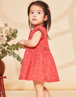Robe bi-matière coquelicot FAWINONA / 23E1BFQ1ROBF505