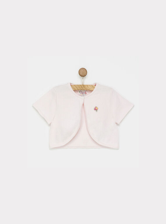 Cardigan rose pale NYGAELETTE / 18E2PF11CAR301