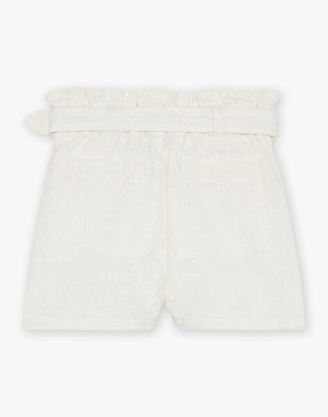 Short écru à broderies fantaisie FRESHOETTE / 23E2PFI1SHO005
