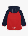 Blouson rouge à capuche FRAPOLAGE / 23E3PG52BLO713