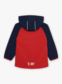 Blouson rouge à capuche FRAPOLAGE / 23E3PG52BLO713