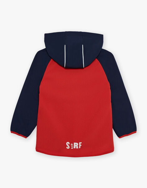 Blouson rouge à capuche FRAPOLAGE / 23E3PG52BLO713