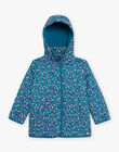 Veste matelassée à capuche bleu canard DRAMIETTE / 22H2PFG1VES714