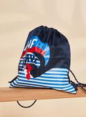 Sac à dos bleu et blanc à rayures FRYSACAGE / 23E4PGL1BES070