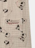 Combinaison courte imprimée pandas MAYACINE / 25E1BGR1CBL806