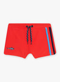 Maillot de bain rouge motif requin enfant garçon CYBOXAGE / 22E4PGO1MAIF509